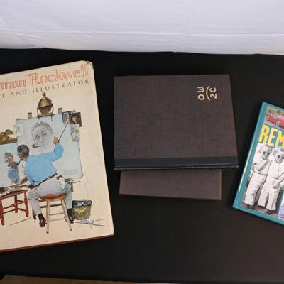 Books about Art & Yesteryear:  Norman Rockwell Coffee Table, Reminisce and Olaf Wieghorst Signed