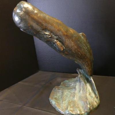 James Seibert Cast Bronze Whale 1982 - Numbered 49/400