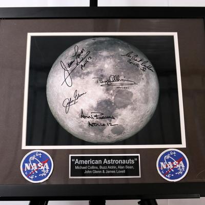 NASA "American Astronauts" Signed: Buzz Aldrin, John Glenn, Michael Collins, Alan Bean, James Lovell