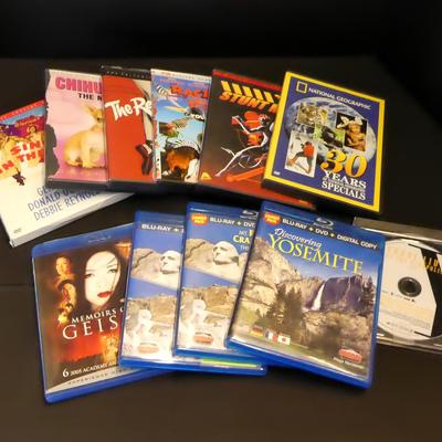 Collection of DVDs, Yosemite, National Geographic, Memoirs of a Geisha & More