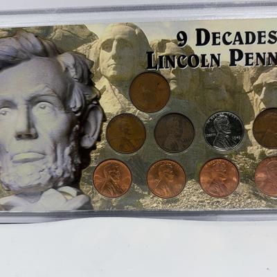 BE043 9 Decades Of Lincoln Pennies #1