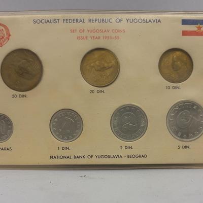 BE072 Set Of Yugoslav Coins (Issue Year 1953-55)