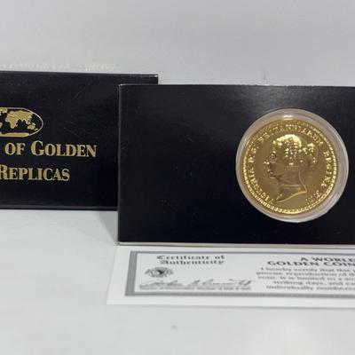 BE063 A World Of Golden Coin Replicas 