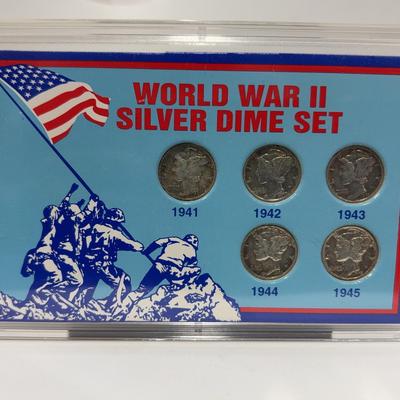 BE051 World War II Silver Dime Set 