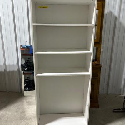BG308AS White Wood 5 Shelve Book/Toy Display #1