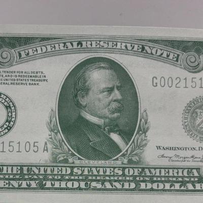BE089 20,000 Federal Reserve Note #1