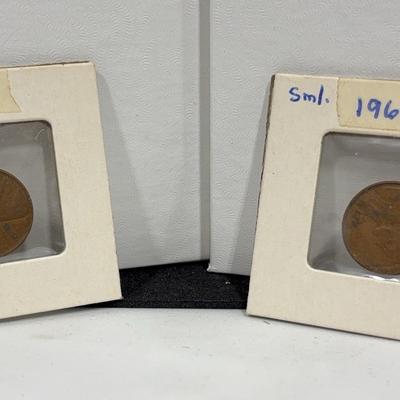 BE081 1960 And Sml. 1960-D Pennies 