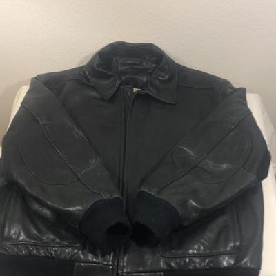 BG803PP Men’s Leather Bomber Jacket