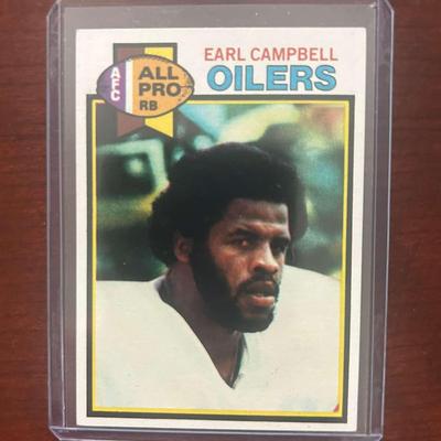 1979 Topps Football Card. Earl Campell Rookie Card. Card #390