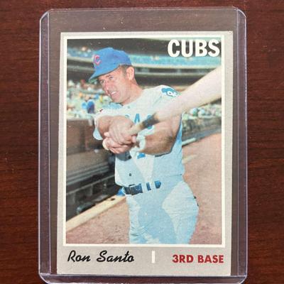 1970 Topps Baseball Card. Ron Santo. High Number #670