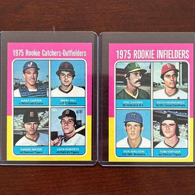 1975 Topps Baseball Cards. Gary Carter & Keith Hernandez Rookie Cards. Card #s 620 & 623