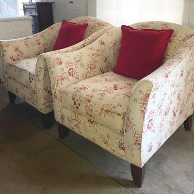 Pair Of Broyhill Upholstered Chairs