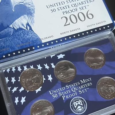 U.S. Mint 2006 50 States Quarters Proof Set (5 Quarters)