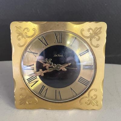 Vintage Brass Seth Thomas Alarm Clock 