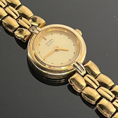 Citizen Quartz Goldtone Link Watch