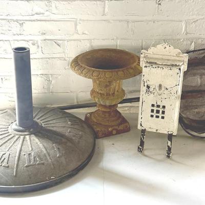 Cast Iron Garden & Outdoor Decor Assortment 
