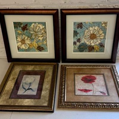 4 Framed Floral Prints from Bed Bath & Beyond, Kohl’s Sonoma