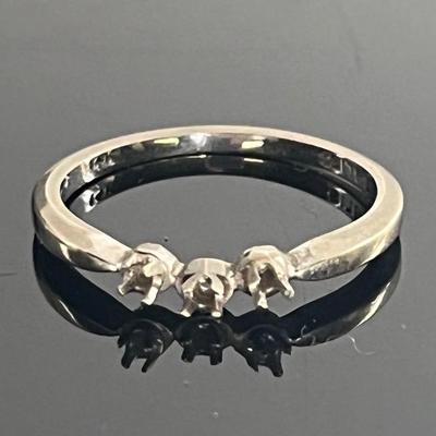 14K White Gold Rings Sans Settings
