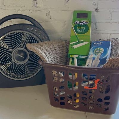 A Holmes Fan, NIB Swiffer And Oral B Toothbrush And More 
