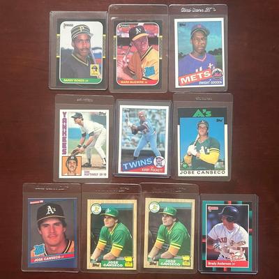 Vintage Rookie Card Lot. Don Mattingly, Kirby Puckett, Barry Bonds, and More