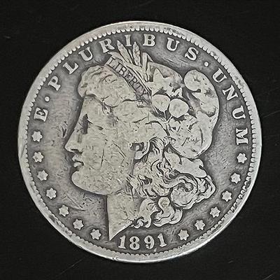 1891 Morgan Silver Dollar Carson City Mint