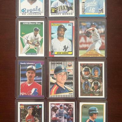 Vintage Rookie Baseball Cards. Barry Bonds & Bo Jackson Traded, Derek Jeter and More