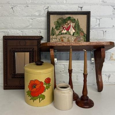 Antique & Primitive Home Decor Items (7 Pieces)