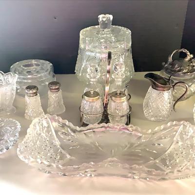 Assortment Of Cut and Pressed Glassware