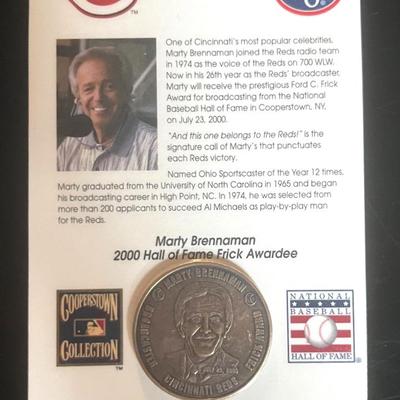 Marty Brennaman 2000 Hall of Fame Commemorative Coin