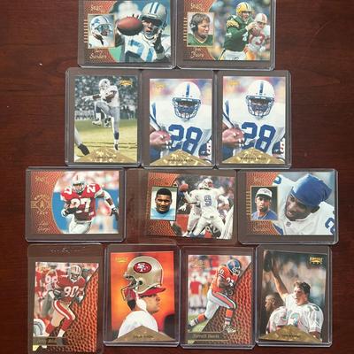 Vintage Football Cards. Jerry Rice, Barry Sanders, Brett Favre, and More