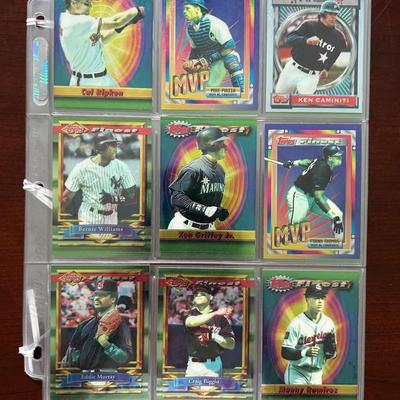 1993 & 1994 Topps Finest Baseball Cards. Ken Griffey Jr., Cal Ripken, Frank Thomas, and More