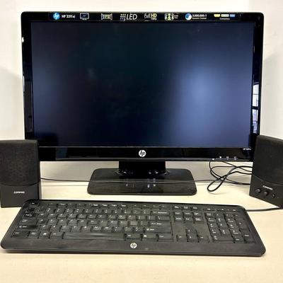 HP Monitor, Keyboard And Speakers 