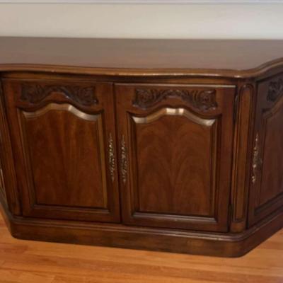 White Furniture Co. Carved Mahogany Buffet Cabinet