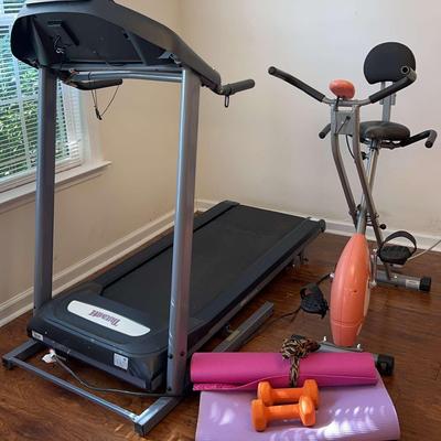 Triumph Treadmill & Sunny Fitness Bike with Accessories