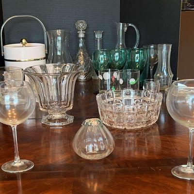 Glass Stemware, Decanters, Ice Bucket & Entertaining Collection