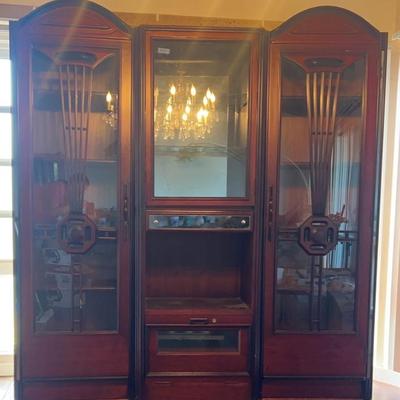 NFF022 - Antique Wooden Display Cabinet 