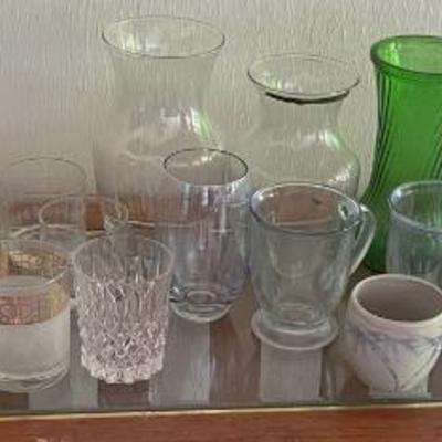 NFF105 - Mystery Lot Of Vases, Cocktail Glasses, & Steins