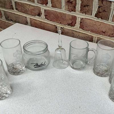 Vintage Masland Caroet Glassware