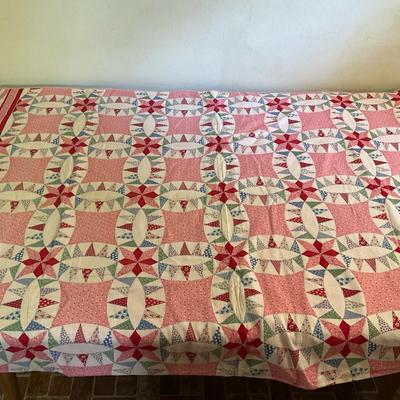 Vintage Hand Stitched Quilt