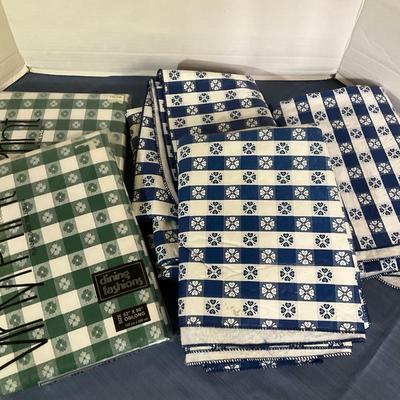 Five Vinyl Picnic Tablecloths