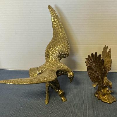 Pair Of Brass Eagles 