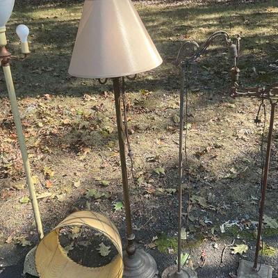 4 Vintage Floor Lamps