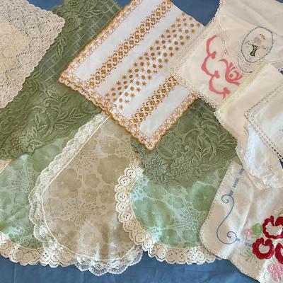 Vintage Lace & Embroidered Table Runners & Others