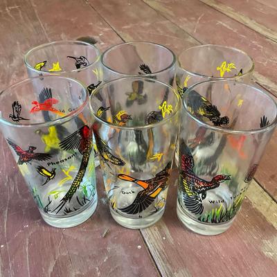 Vintage Wild Bird Glassware
