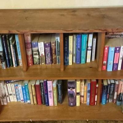 Wooden Bookshelf w/ Books 