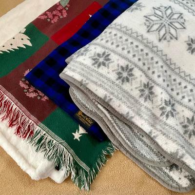 Four Assorted Throws & Soft, Warm Blankets