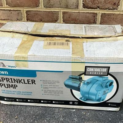 Lawn Sprinkler Pump