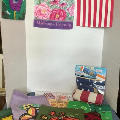 Assorted Seasonal Garden & American Flags 