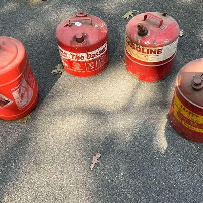 Vintage Gasoline Cans Lot B