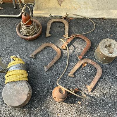 Vintage Boat Anchors & Horseshoes